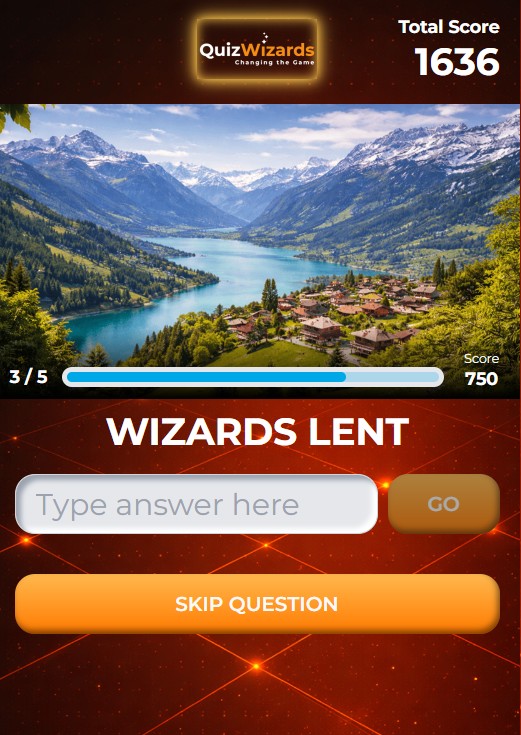 QuizWizards Anagrams game preview