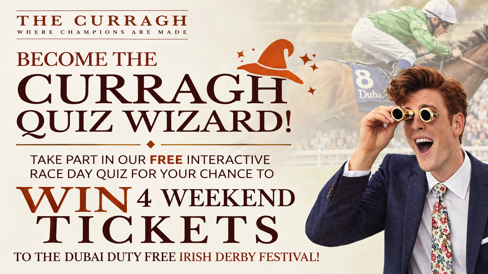 QuizWizards brings five rounds of live fan engagement to the Curragh’s Tattersalls Irish Guineas weekend